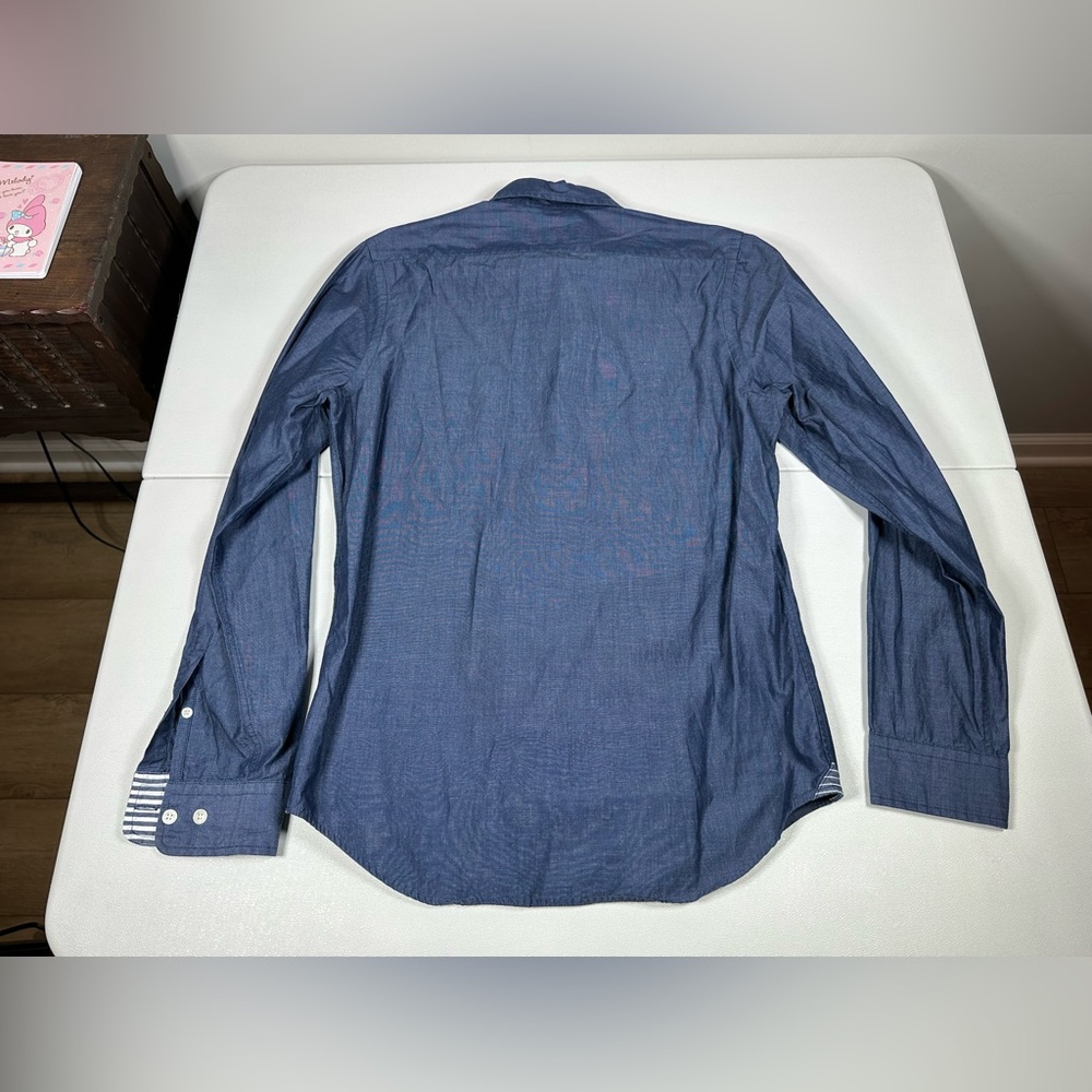 Express Soft Wash Chambray Button Down Shirt - Picture 6 of 6